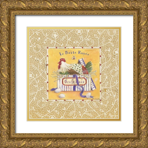 Le Boite Rayee Gold Ornate Wood Framed Art Print with Double Matting by McCollum, Sudi
