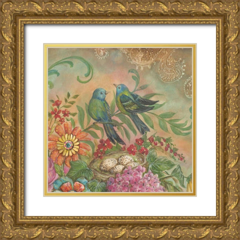 Splendid Botanical II Gold Ornate Wood Framed Art Print with Double Matting by McRostie, Kate