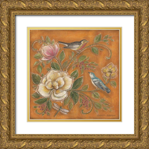 Garden Menagerie II Gold Ornate Wood Framed Art Print with Double Matting by McRostie, Kate
