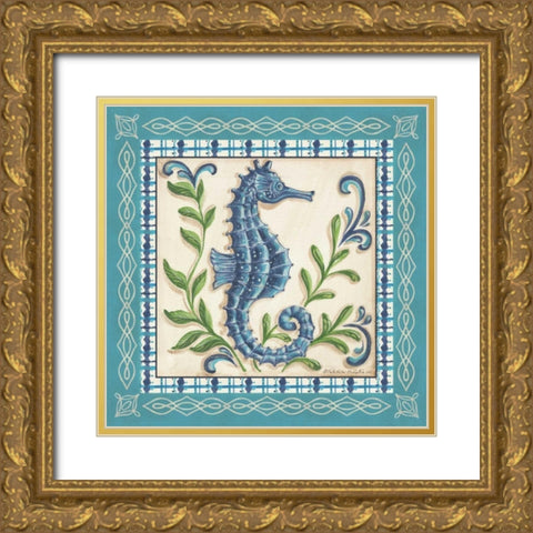 Palm Beach Preppy I Gold Ornate Wood Framed Art Print with Double Matting by McRostie, Kate