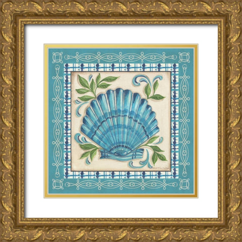 Palm Beach Preppy II Gold Ornate Wood Framed Art Print with Double Matting by McRostie, Kate