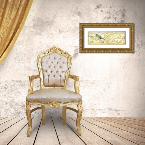 Eco Bunting Gold Ornate Wood Framed Art Print with Double Matting by McRostie, Kate