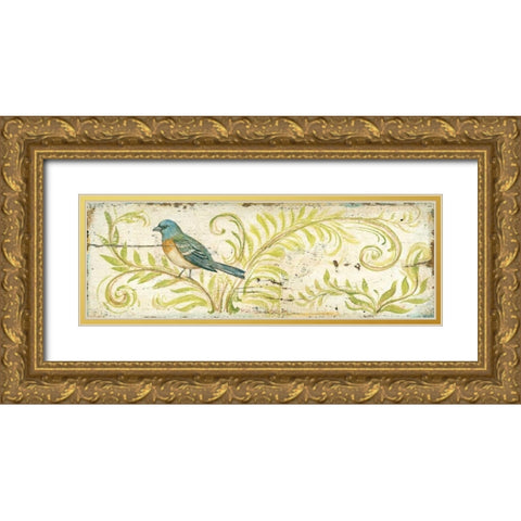 Eco Bunting Gold Ornate Wood Framed Art Print with Double Matting by McRostie, Kate