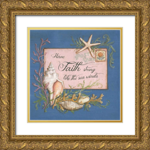 Paradise Postcards II Gold Ornate Wood Framed Art Print with Double Matting by McRostie, Kate