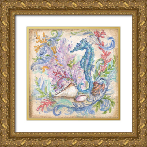 Low Tide III Gold Ornate Wood Framed Art Print with Double Matting by McRostie, Kate