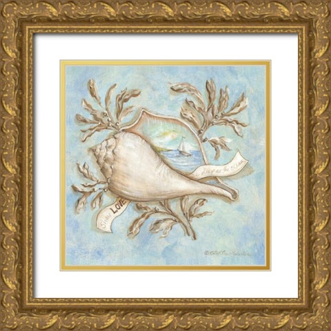 Treasures of the Tide I Gold Ornate Wood Framed Art Print with Double Matting by McRostie, Kate