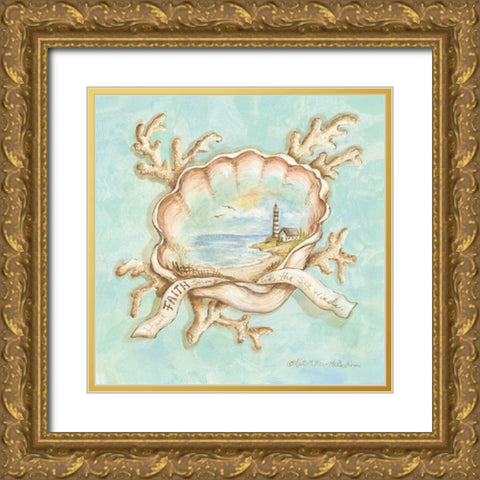 Treasures of the Tide IV Gold Ornate Wood Framed Art Print with Double Matting by McRostie, Kate