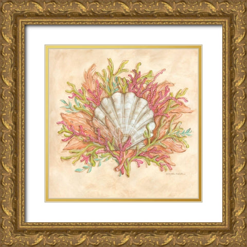 Coral Reef II Gold Ornate Wood Framed Art Print with Double Matting by McRostie, Kate