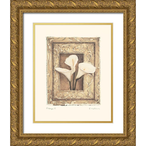Firenze II Gold Ornate Wood Framed Art Print with Double Matting by Melious, Amy