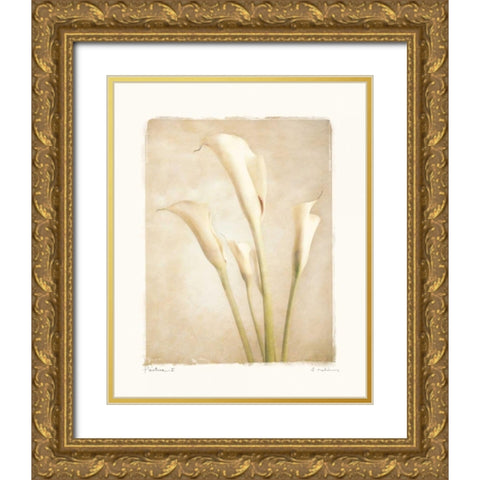 Poetica II Gold Ornate Wood Framed Art Print with Double Matting by Melious, Amy
