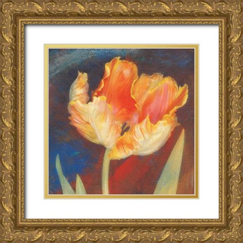 Dusk Tulip I Gold Ornate Wood Framed Art Print with Double Matting by Melious, Amy