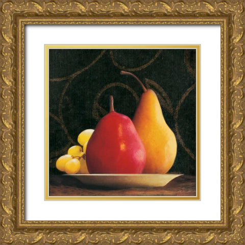 Frutta del Pranzo III Gold Ornate Wood Framed Art Print with Double Matting by Melious, Amy