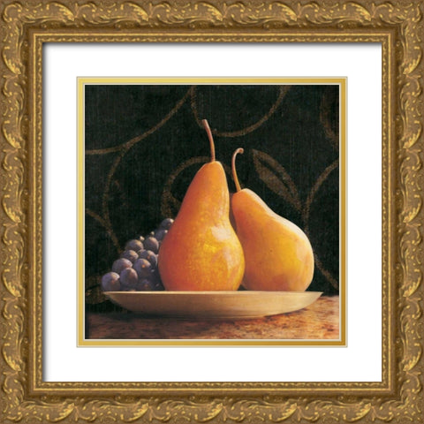 Frutta del Pranzo IV Gold Ornate Wood Framed Art Print with Double Matting by Melious, Amy