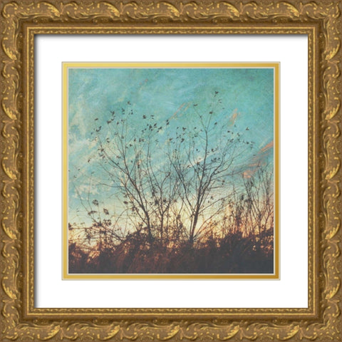 Wild Grass II Gold Ornate Wood Framed Art Print with Double Matting by Melious, Amy