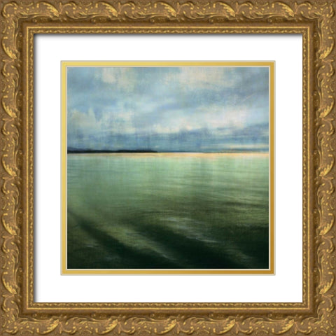 Tranquil Waters II Gold Ornate Wood Framed Art Print with Double Matting by Melious, Amy