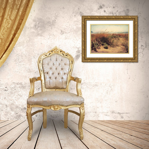 Sand Dunes I Gold Ornate Wood Framed Art Print with Double Matting by Melious, Amy