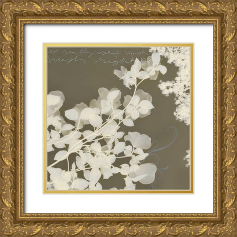 Wishes and Leaves I Gold Ornate Wood Framed Art Print with Double Matting by Melious, Amy