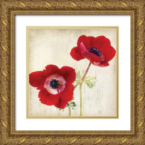 Red II Gold Ornate Wood Framed Art Print with Double Matting by Melious, Amy