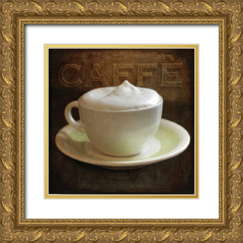 Cafe III Gold Ornate Wood Framed Art Print with Double Matting by Melious, Amy