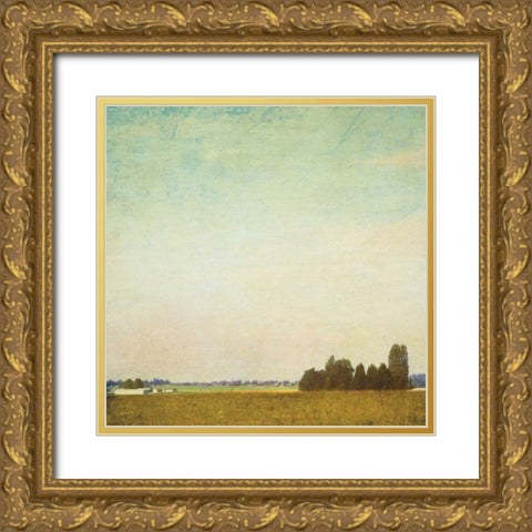 Spring Landscape II Gold Ornate Wood Framed Art Print with Double Matting by Melious, Amy