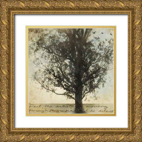 Under the Trees II Gold Ornate Wood Framed Art Print with Double Matting by Melious, Amy