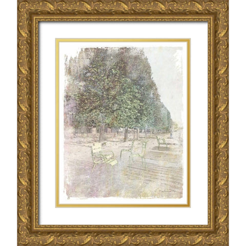 French Illustration IV Gold Ornate Wood Framed Art Print with Double Matting by Melious, Amy