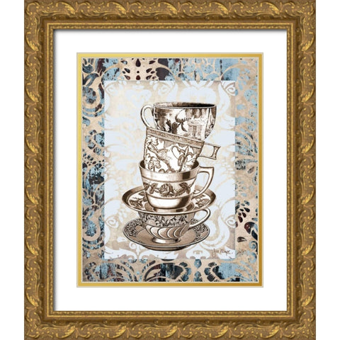 Tippy I Gold Ornate Wood Framed Art Print with Double Matting by Meyer, Jill