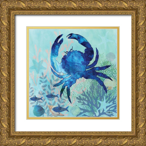 Coral Reef IV Gold Ornate Wood Framed Art Print with Double Matting by Meyer, Jill