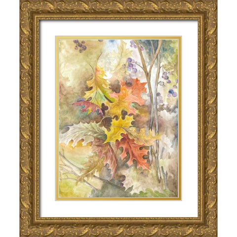 Treasures from Nature Gold Ornate Wood Framed Art Print with Double Matting by Ferry, Margaret