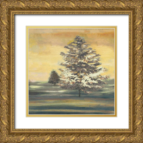 Autumn Sunset II Gold Ornate Wood Framed Art Print with Double Matting by Ferry, Margaret