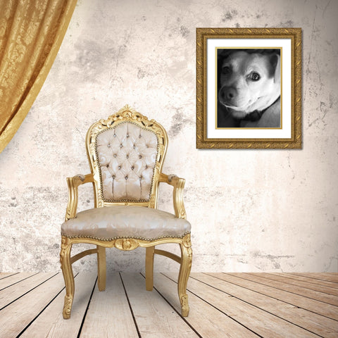 Second Glance Black and White Gold Ornate Wood Framed Art Print with Double Matting by Millet, Karyn