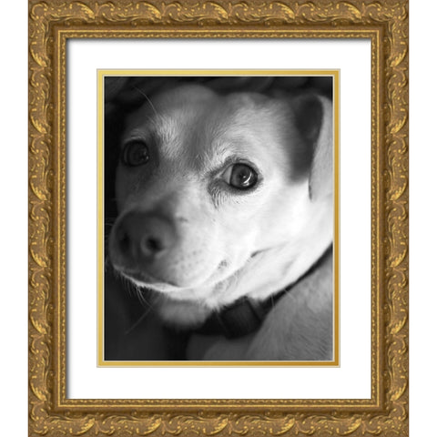 Second Glance Black and White Gold Ornate Wood Framed Art Print with Double Matting by Millet, Karyn