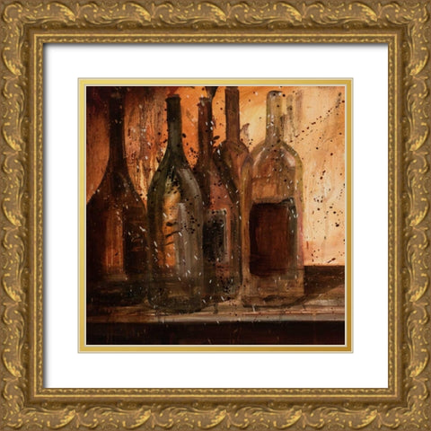 Table of Five I Gold Ornate Wood Framed Art Print with Double Matting by Monahan, Jodi