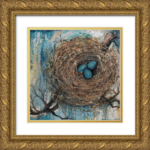 New Beginnings Gold Ornate Wood Framed Art Print with Double Matting by Monahan, Jodi