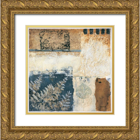 Segment I Gold Ornate Wood Framed Art Print with Double Matting by Martin, Cheryl