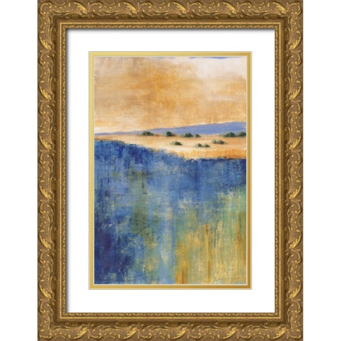 In the Distance I Gold Ornate Wood Framed Art Print with Double Matting by Martin, Cheryl