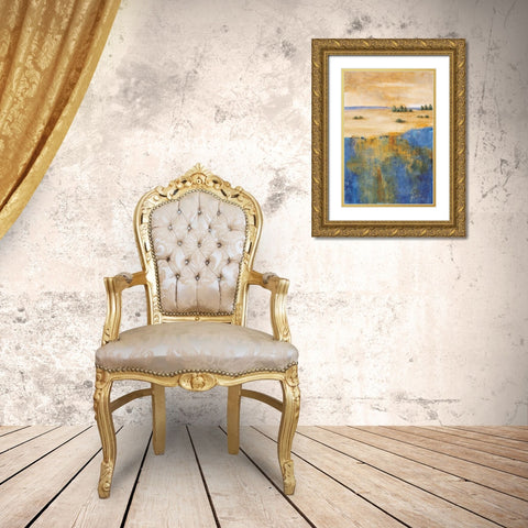 In the Distance II Gold Ornate Wood Framed Art Print with Double Matting by Martin, Cheryl