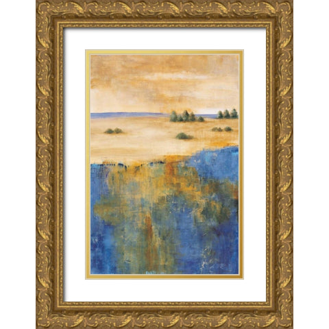 In the Distance II Gold Ornate Wood Framed Art Print with Double Matting by Martin, Cheryl