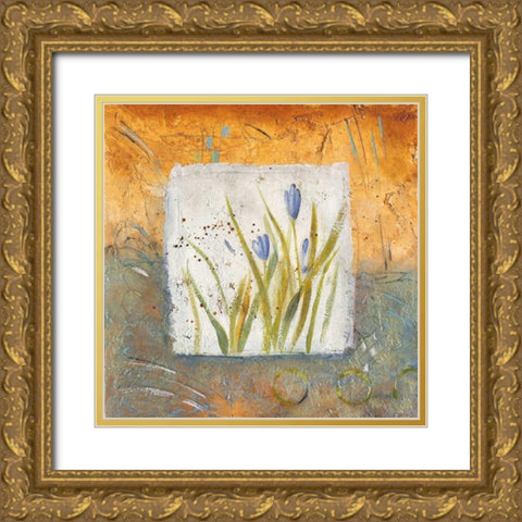 Rudiment I Gold Ornate Wood Framed Art Print with Double Matting by Martin, Cheryl