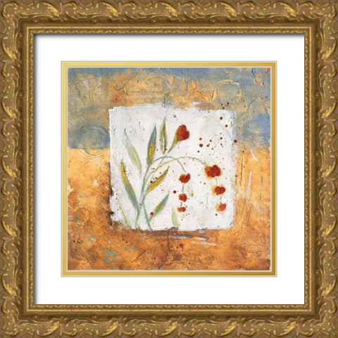 Rudiment III Gold Ornate Wood Framed Art Print with Double Matting by Martin, Cheryl