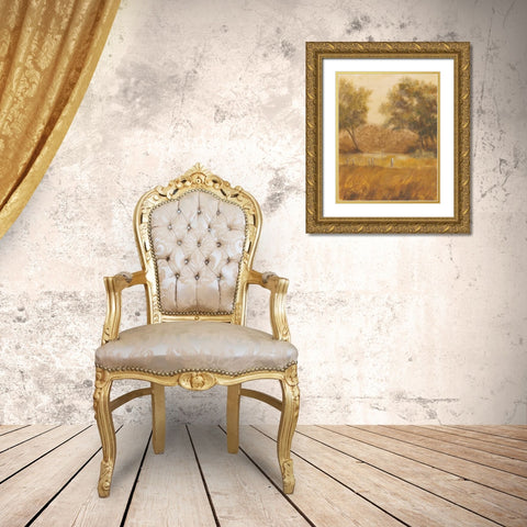 Traveled Path I Gold Ornate Wood Framed Art Print with Double Matting by Martin, Cheryl