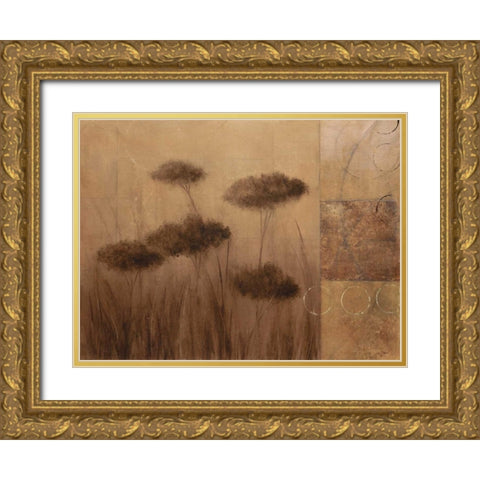 Subtle Ground II Gold Ornate Wood Framed Art Print with Double Matting by Martin, Cheryl