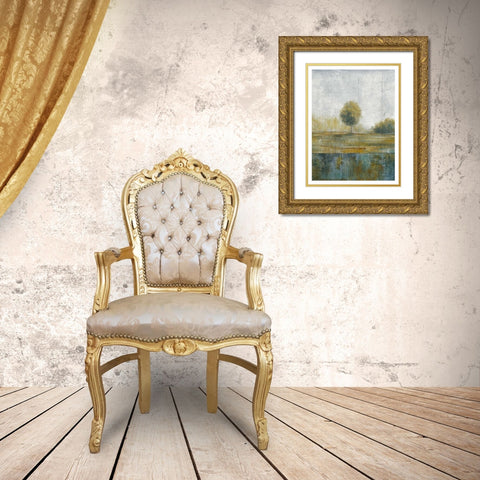 Stormy Weather V Gold Ornate Wood Framed Art Print with Double Matting by Martin, Cheryl