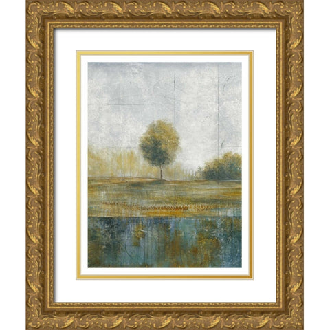 Stormy Weather V Gold Ornate Wood Framed Art Print with Double Matting by Martin, Cheryl