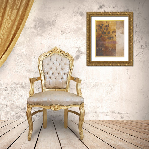 Woodland Shadows II Gold Ornate Wood Framed Art Print with Double Matting by Martin, Cheryl