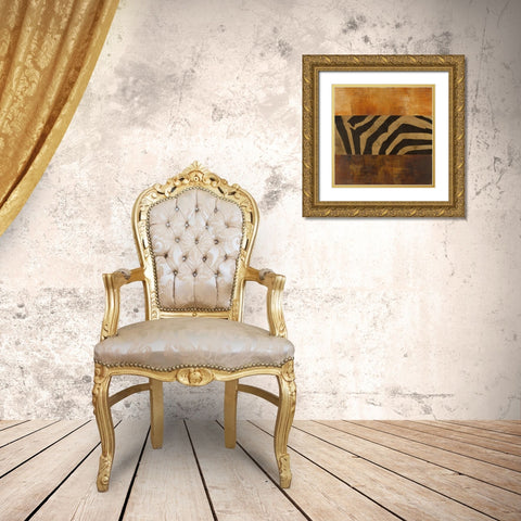 Instinct II Gold Ornate Wood Framed Art Print with Double Matting by Martin, Cheryl