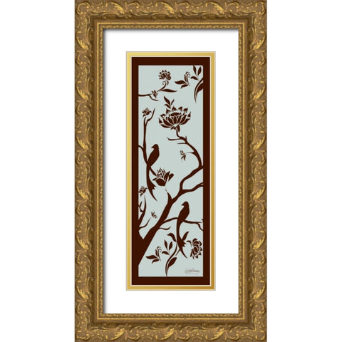 Bird Silo I Gold Ornate Wood Framed Art Print with Double Matting by Murray, Sylvia