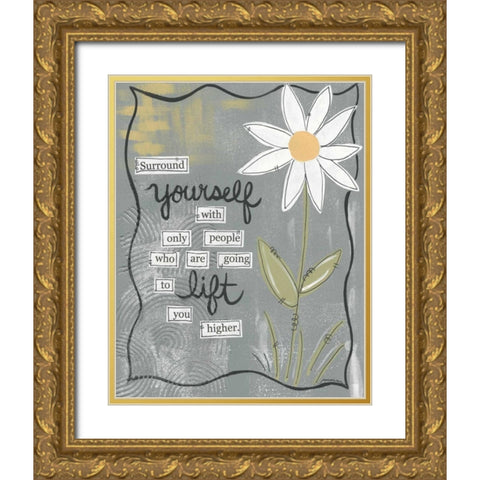 Surround Yourself Gold Ornate Wood Framed Art Print with Double Matting by Martin, Monica