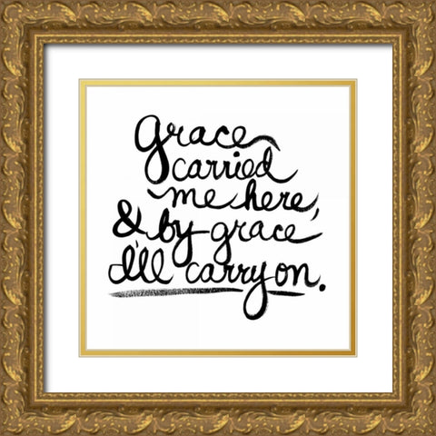 Grace Gold Ornate Wood Framed Art Print with Double Matting by Martin, Monica