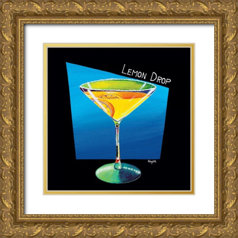 Lemon Drop Gold Ornate Wood Framed Art Print with Double Matting by Naylor, Mary